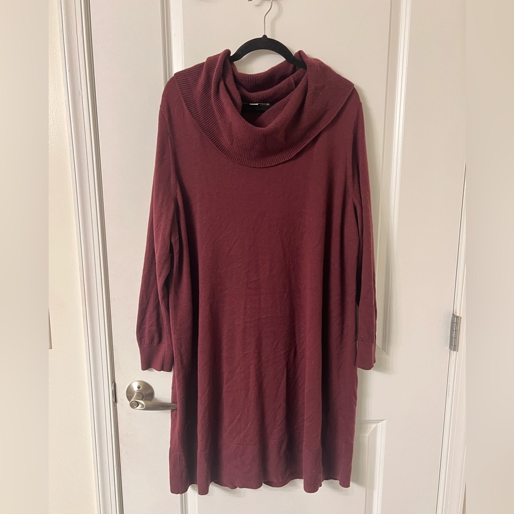 LOFT Plus Size 20/22 Cowl Neck Sweater Dress